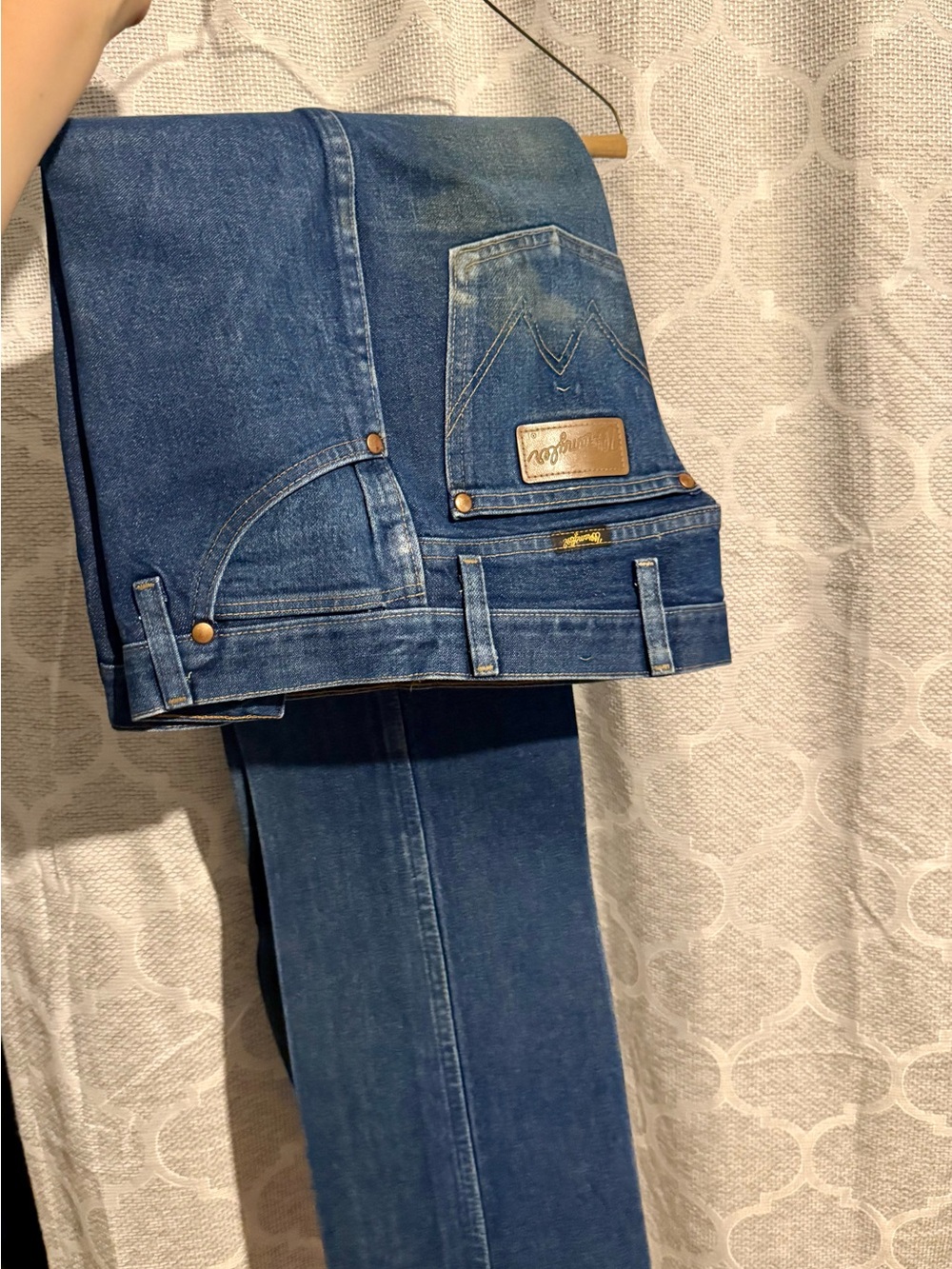 Wrangler Slim Straight Men's Dark Blue Denim Jeans